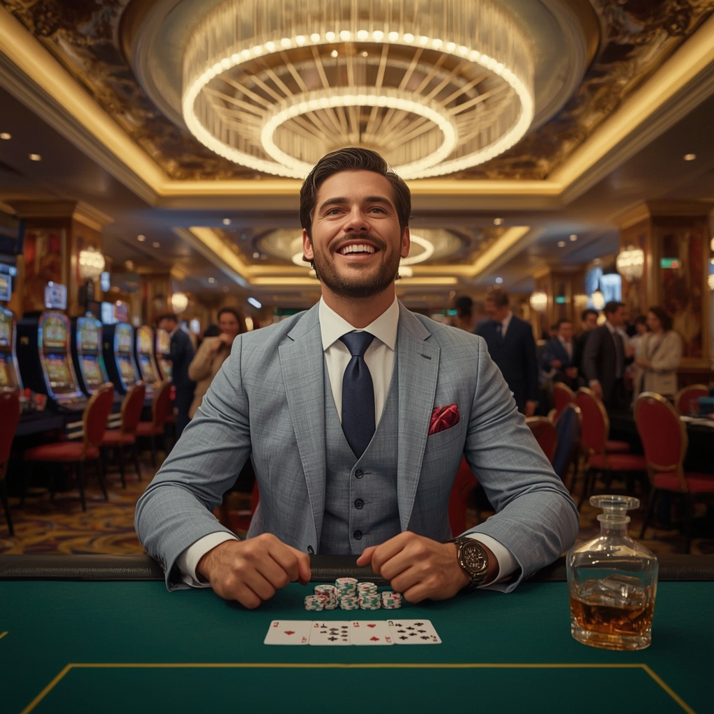 Homme VIP dans un casino LUCKY8 CASINO