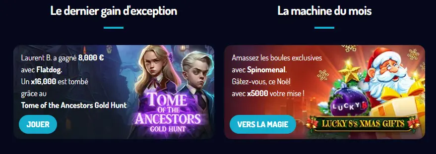 Dernier gain exceptionnel sur LUCKY8 CASINO